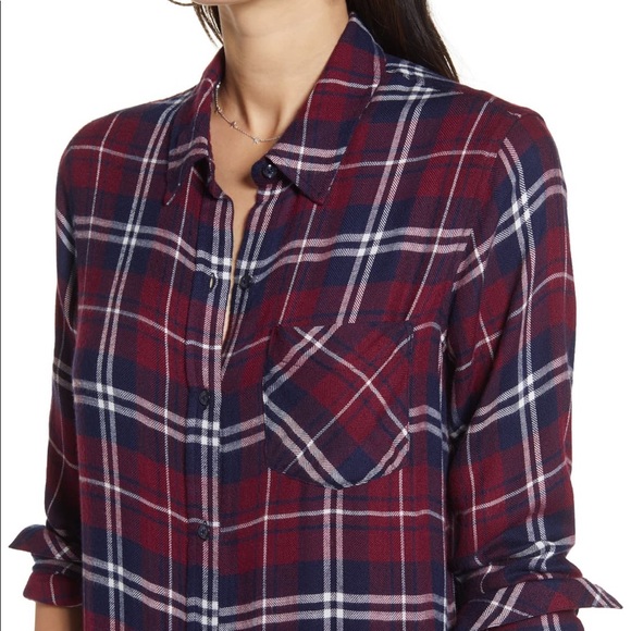 Rails Bianca Shirtdress. Flannel. Like new. - Picture 5 of 6